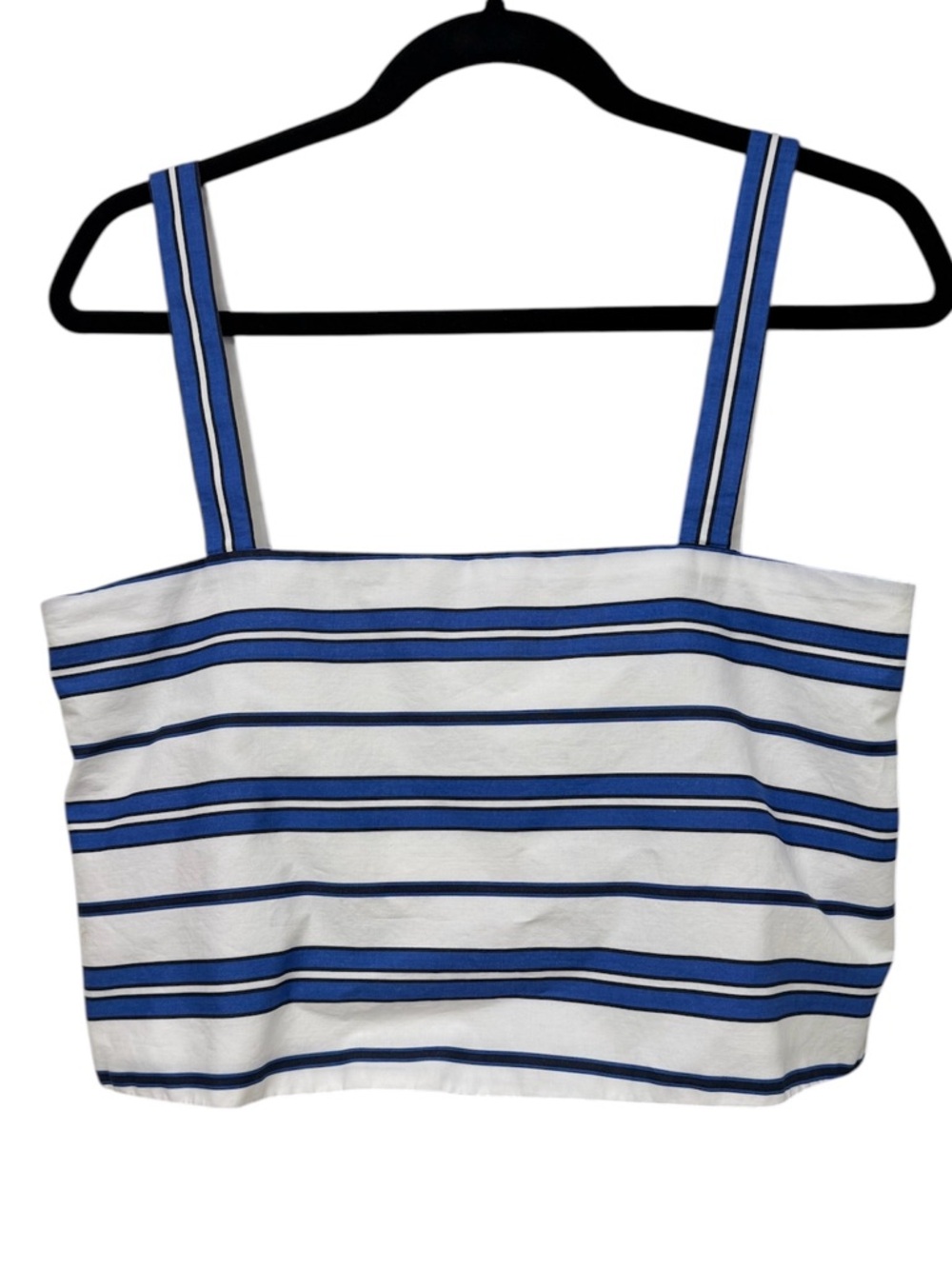 ANTONIO MELANI Blue & White Striped Crop Top Size 2